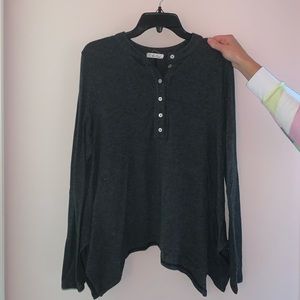 Grey long sleeve top